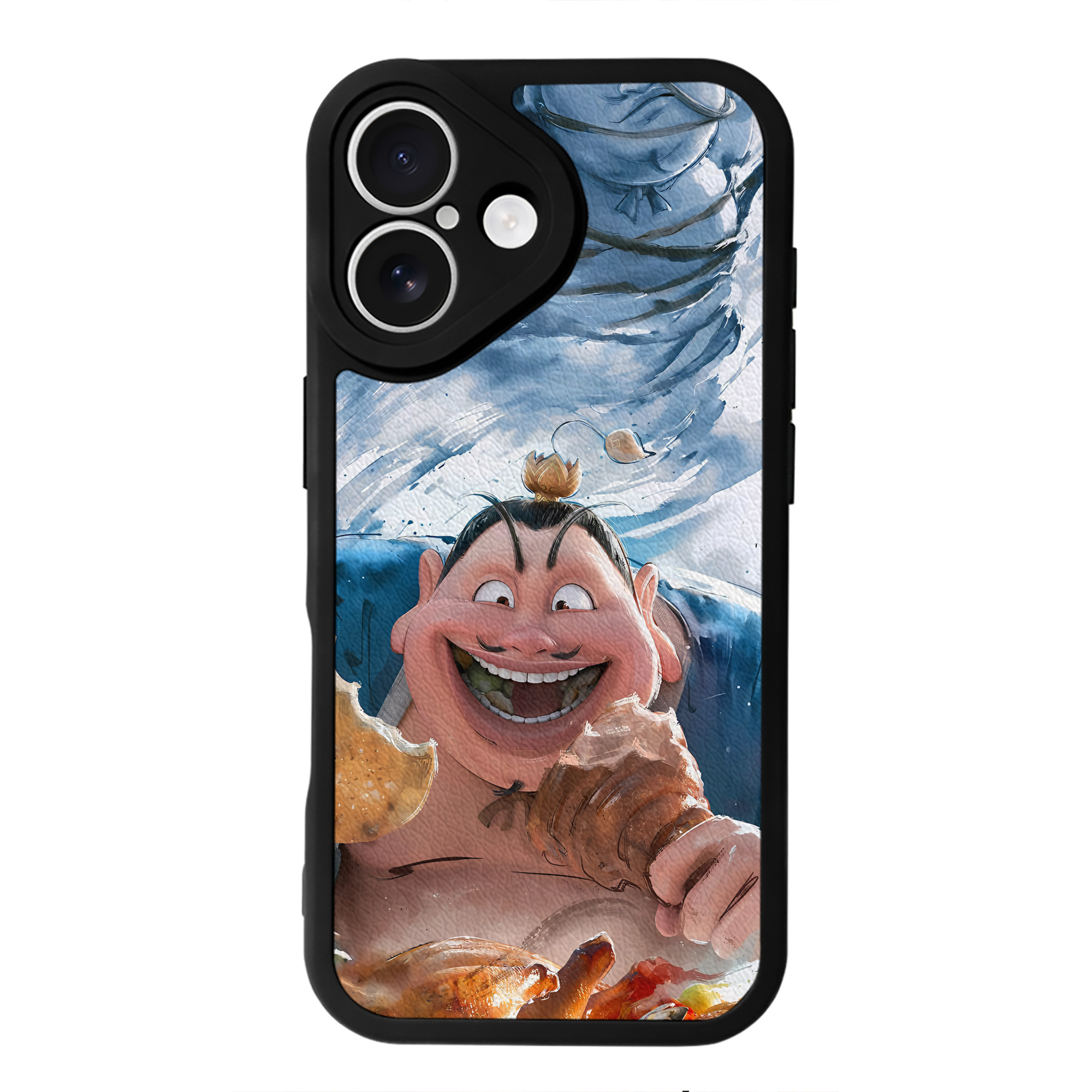 （画像用） Ne Zha 2 ナタ 魔童の大暴れ 【iPhone 16シリーズ対応】シリコンスマホケース（レザー調） 材質：シリコン